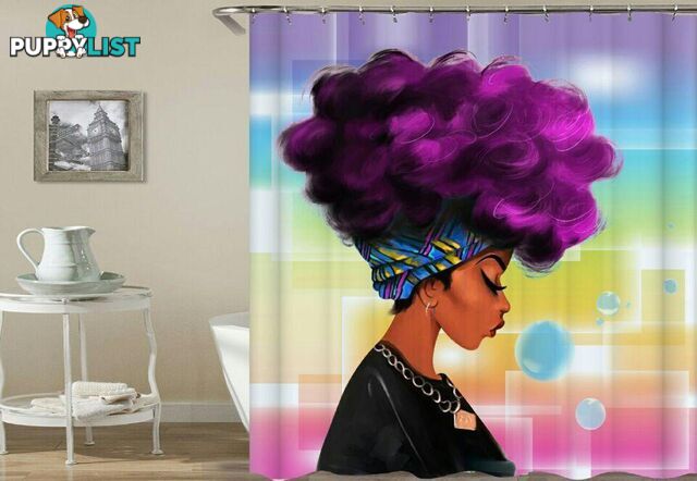 Colorful Bohemian Lady Shower Curtain - Curtain - 7427005900242