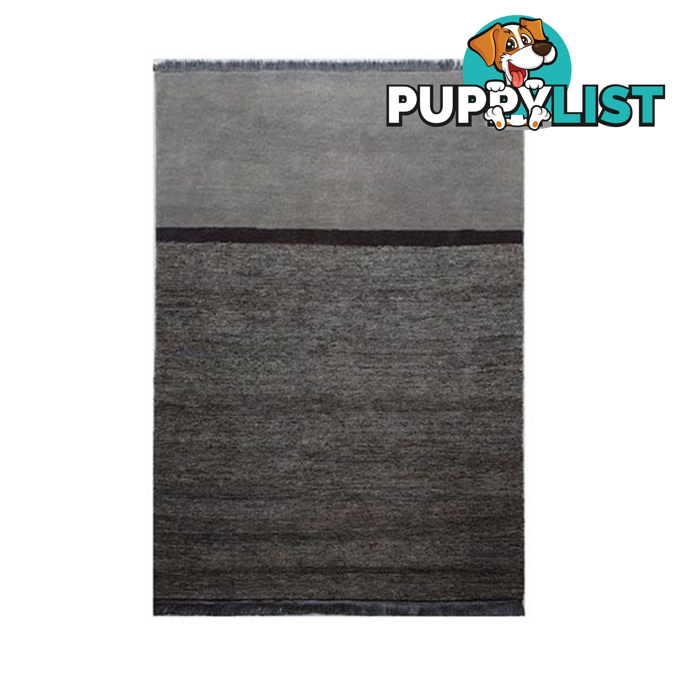 Phoenix Grey Charcoal Wool Cut Pile Rug - Unbranded - 7427005875540