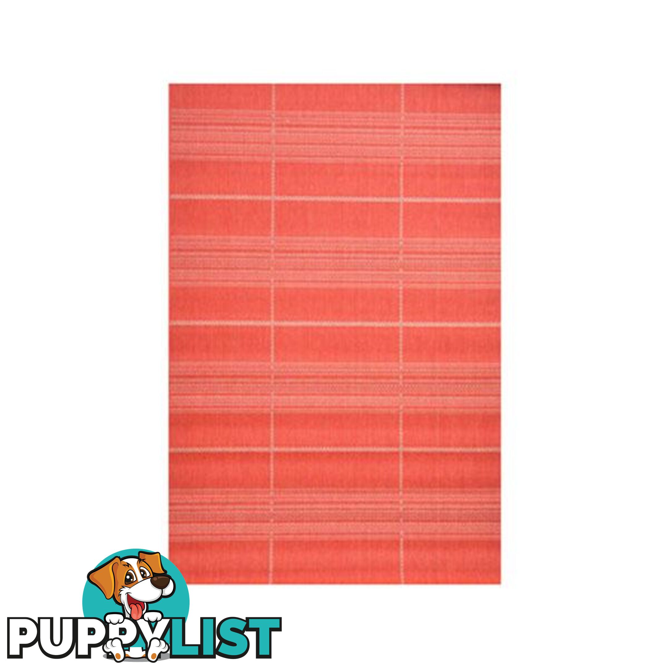 Essenza Light Red Polypropylene Rug - Unbranded - 9476062070939