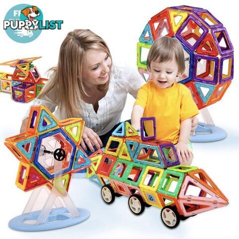 Kids Mini Magnetic Construction Building Blocks Set - Unbranded - 7427046364256