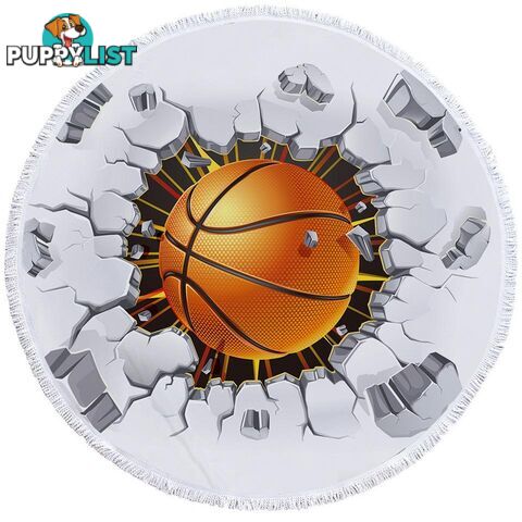 Basketball Beach Towel - Towel - 7427046344357