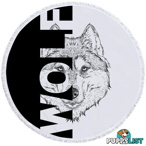 Wolf Beach Towel - Towel - 7427046344159