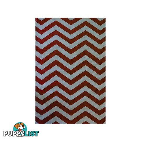 Contemporary Chevron Flat Weave Terra Rug - Unbranded - 7427046151504