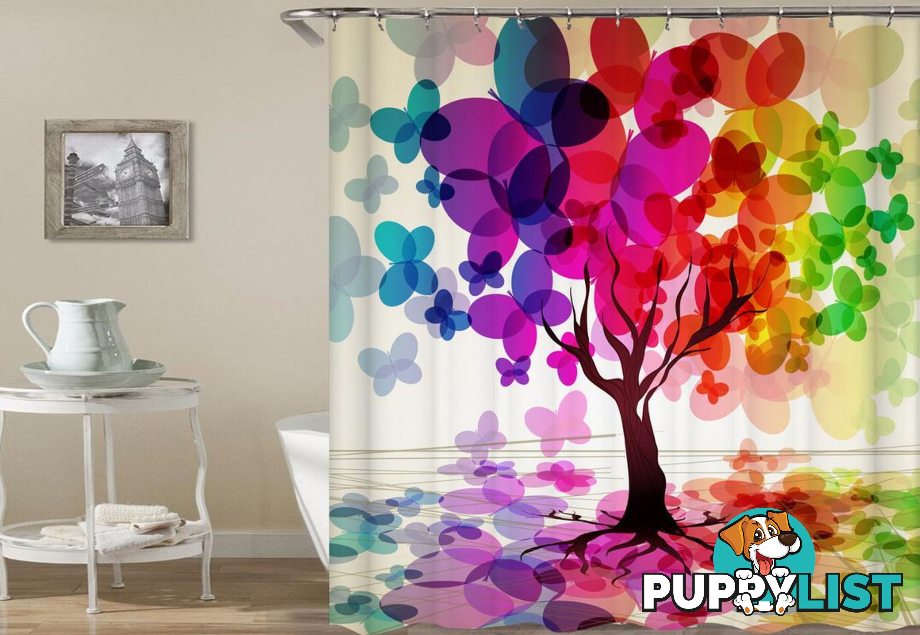 The Tree Of Colors Shower Curtain - Curtain - 7427005911484