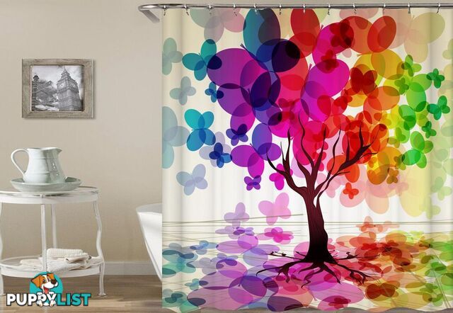 The Tree Of Colors Shower Curtain - Curtain - 7427005911484