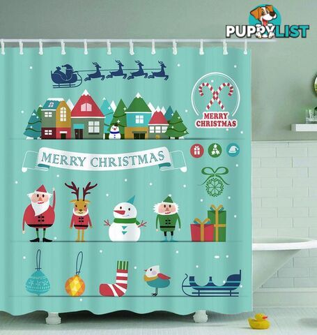 The Christmas Team Shower Curtain - Curtain - 7427046000772