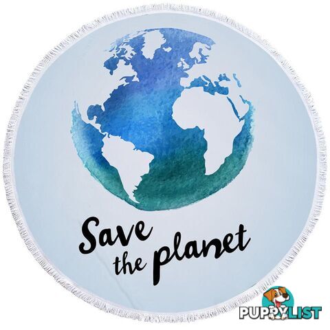 Save the Planet Beach Towel - Towel - 7427046344678