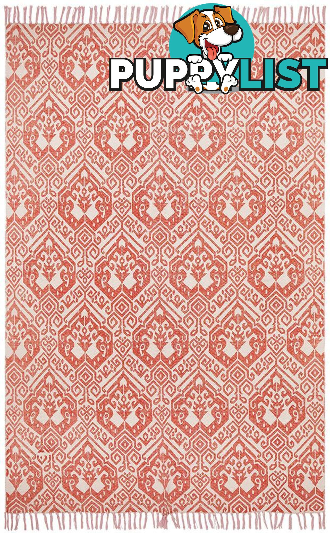 Zulu Totemic Passel Rust Rug - Unbranded - 9375321835404