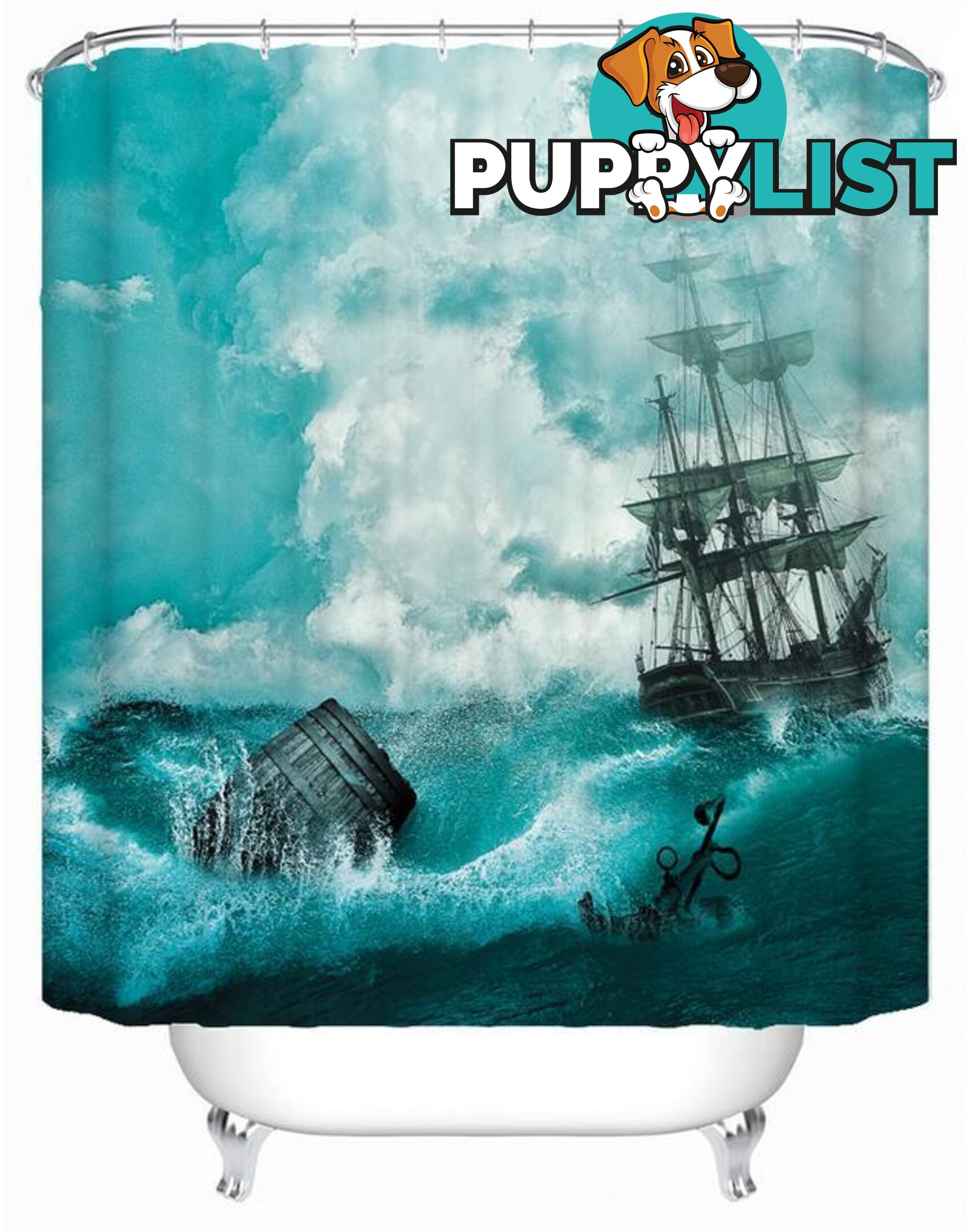 Abandon Ship(!) Shower Curtain - Curtain - 7427005924200