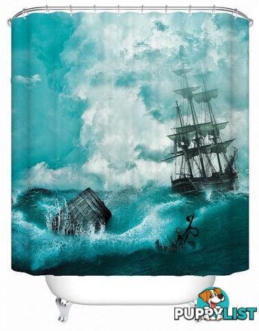 Abandon Ship(!) Shower Curtain - Curtain - 7427005924200