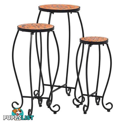 Mosaic Tables 3 Pcs Terracotta Ceramic - Unbranded - 8719883733517