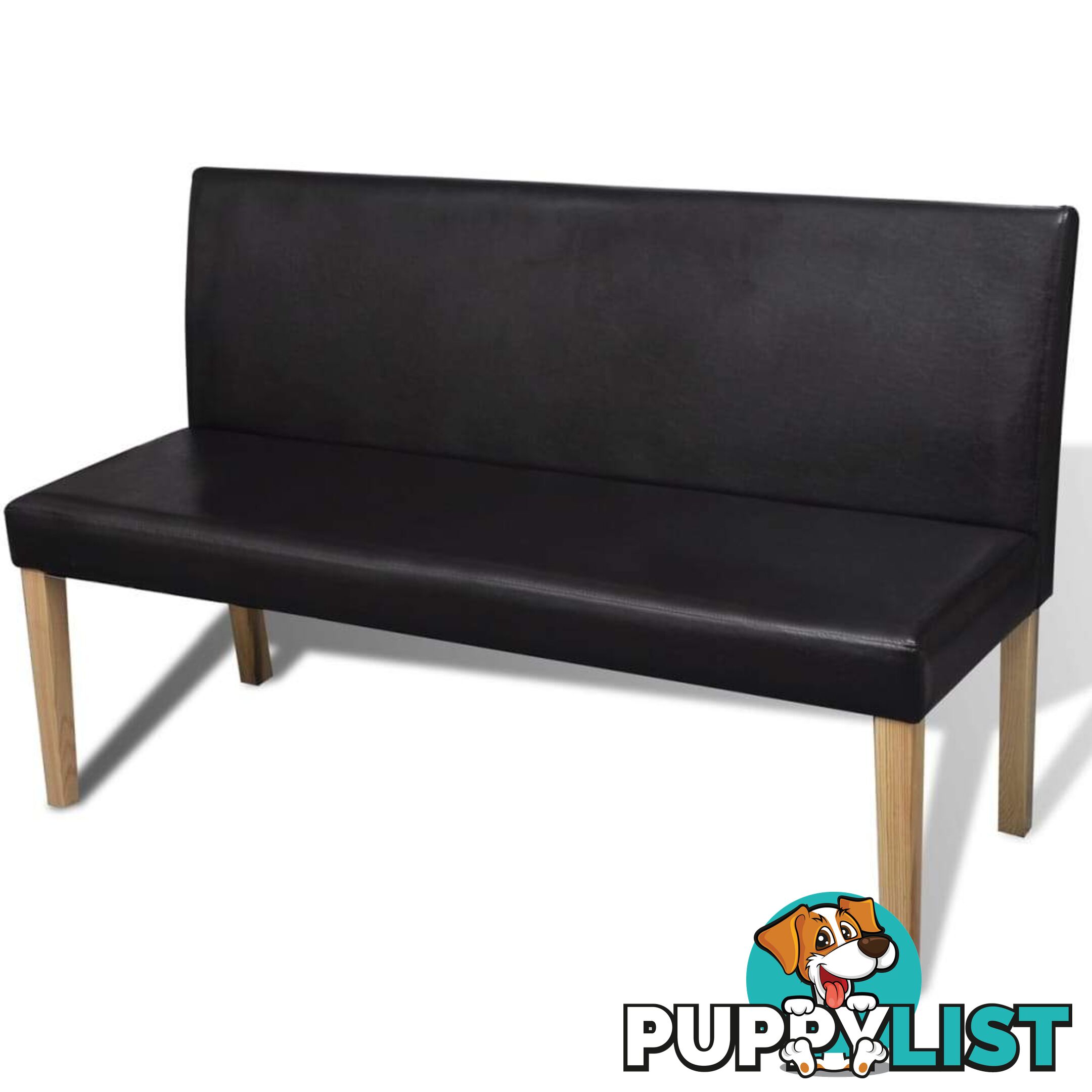 Sofa Chair Artificial Leather Bench Dark Brown - Unbranded - 9476062041144