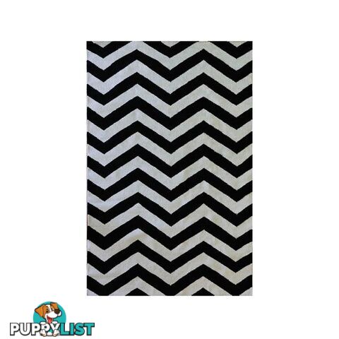 Chevron Flat Weave Grey Rug - Unbranded - 7427046154093