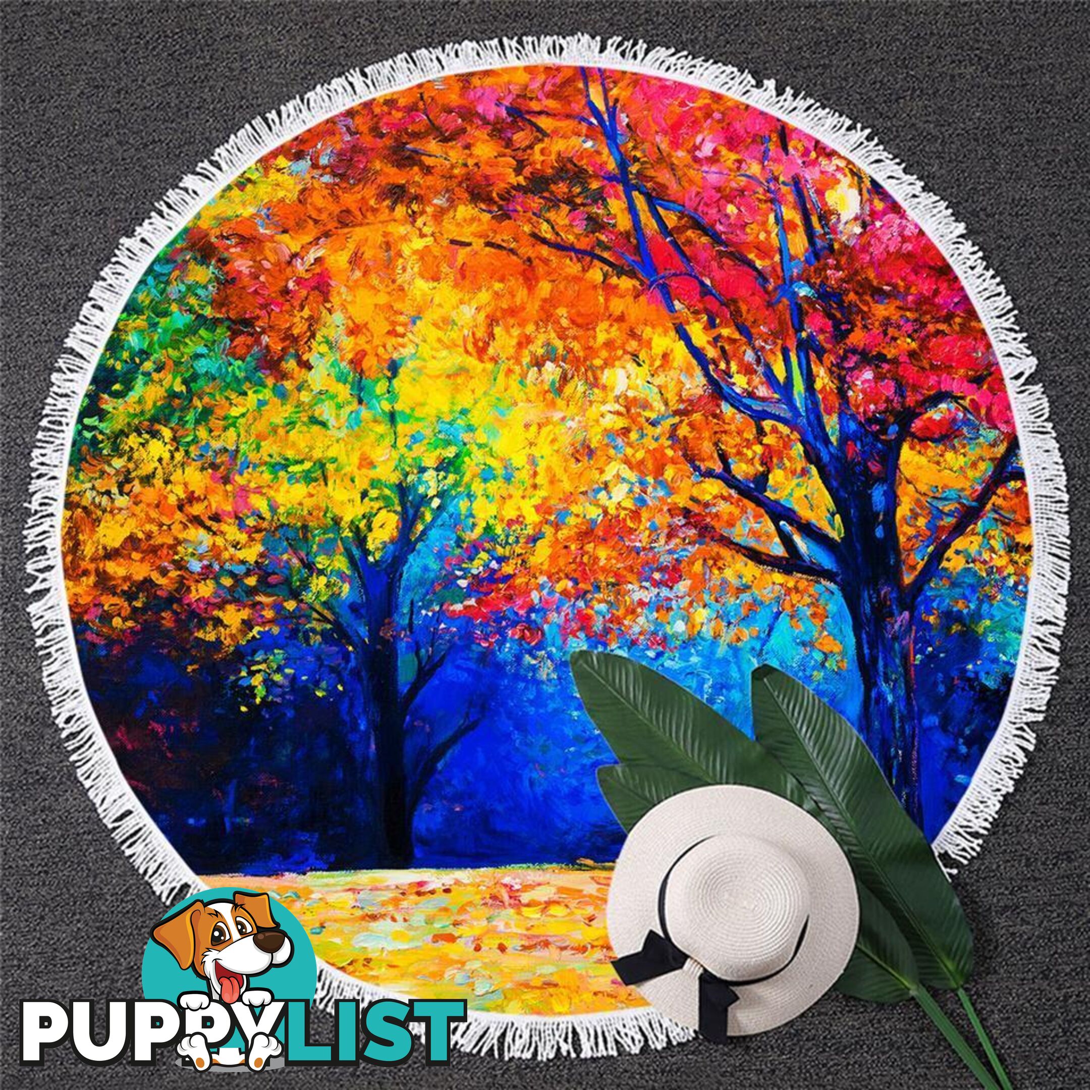 Autumn Art Beach Towel - Towel - 7427046334068