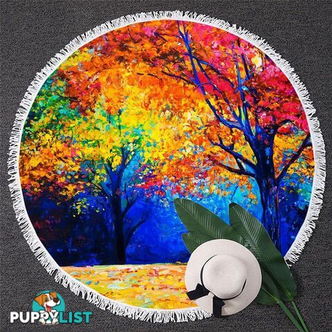 Autumn Art Beach Towel - Towel - 7427046334068