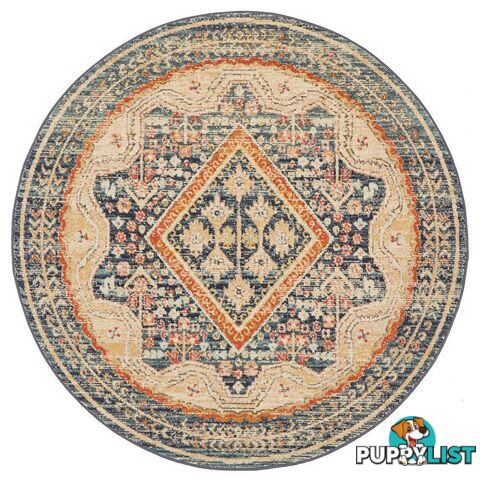 Legacy Round Soluk Mavi Rug - Unbranded - 9375321885379