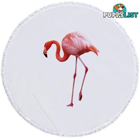 Single Flamingo Beach Towel - Towel - 7427046327220