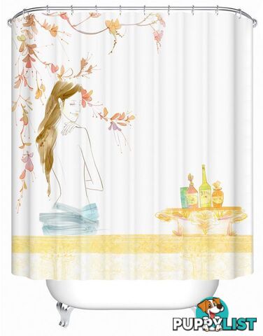 Drawing Of A Woman Shower Curtain - Curtain - 7427005899737