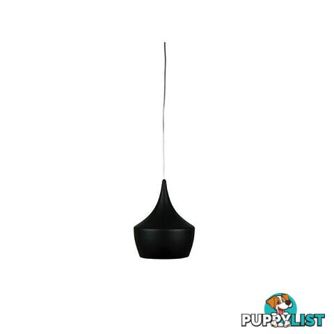 Urban Retro Styled Pendant In Black - Retro Pendant - 9324879206402