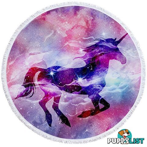 Space Unicorn Beach Towel - Towel - 7427046323307