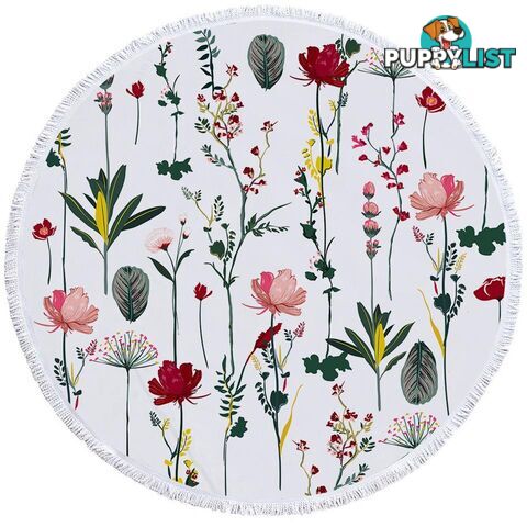 Modest Flower Garden Beach Towel - Towel - 7427046339957