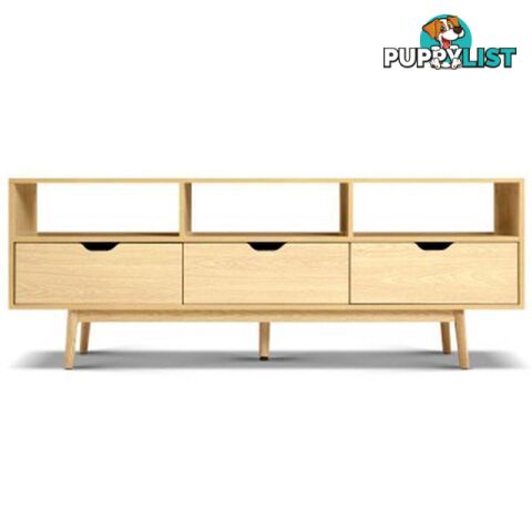 Wooden Scandinavian Entertainment Unit - Natural - Artiss - 9350062154267