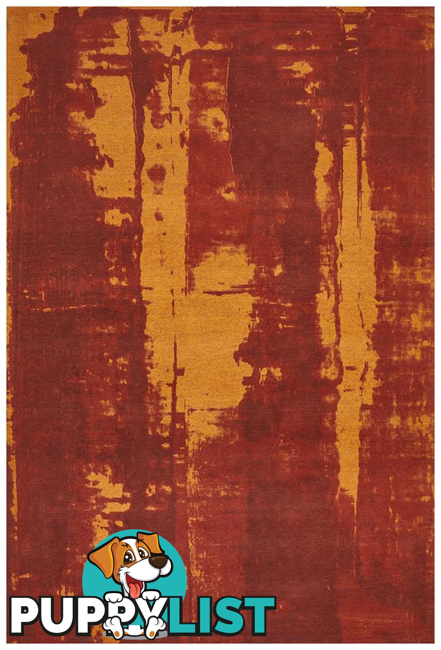 Magnolia Abstract Paprika Rug - Unbranded - 9375321879590