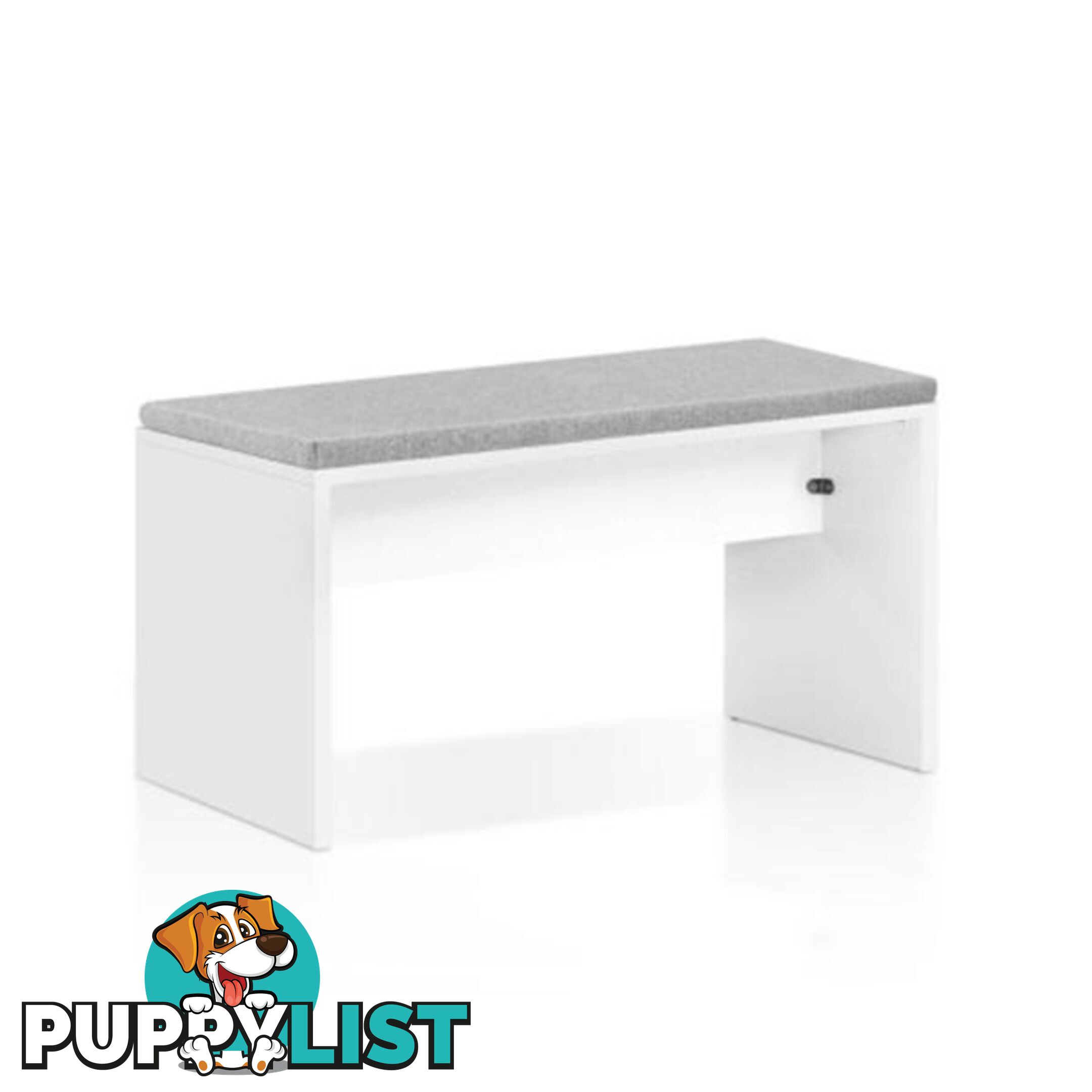 Artiss Dining Bench Upholstery Cushion Furniture White 90Cm - Artiss - 9355720010138