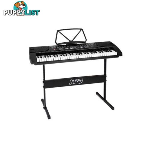 ALPHA 61 Keys LED Electronic Piano Keyboard - Alpha - 7427046375474