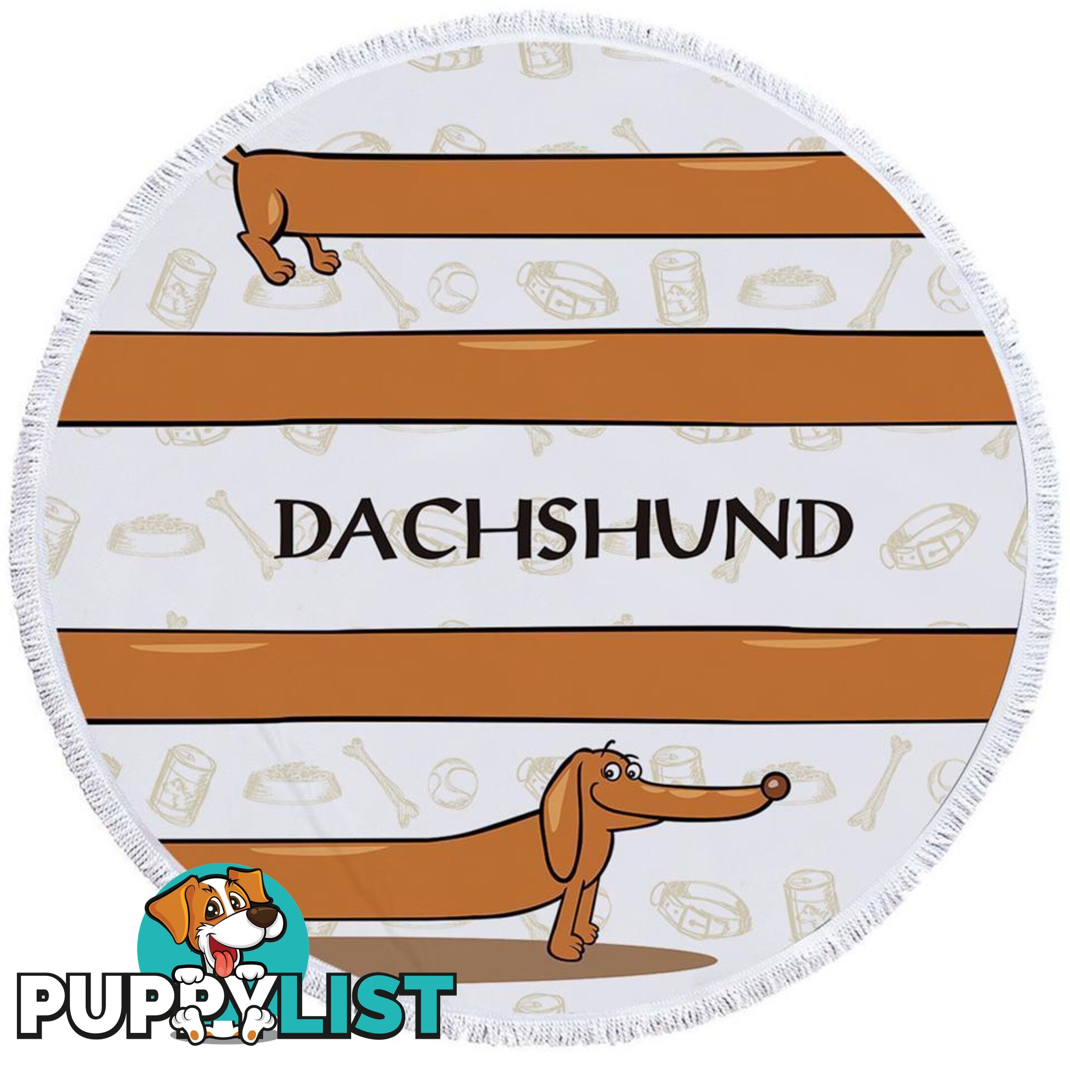 Dachshund Beach Towel - Towel - 7427046324205