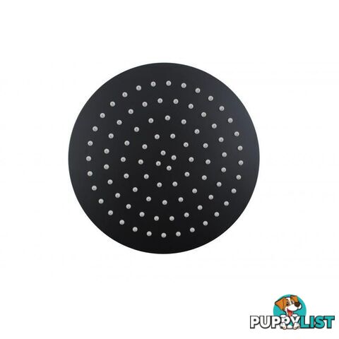 Super-slim Round Matte Black Rainfall Shower Head 250mm - Unbranded - 4326500439710