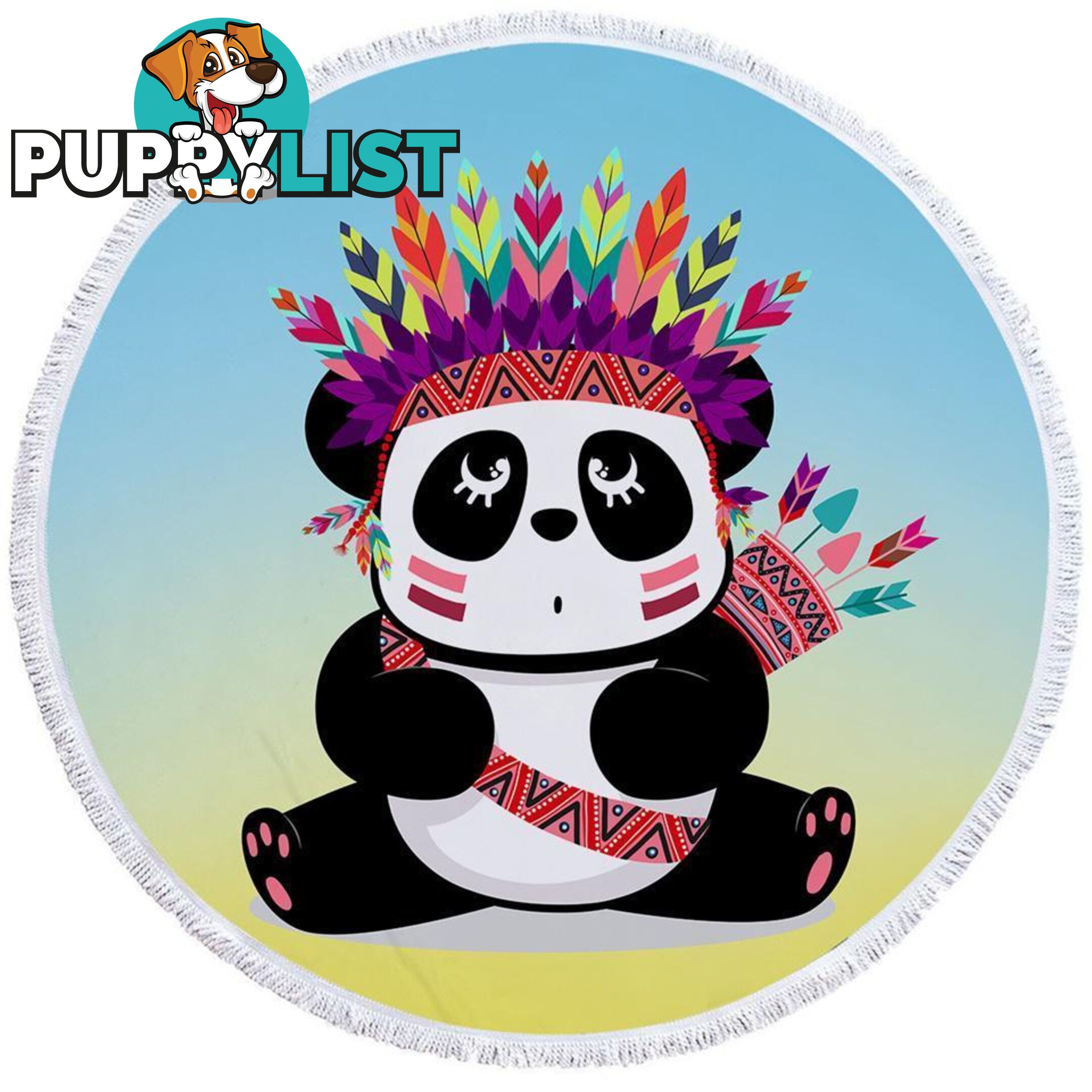 Chief Panda Beach Towel - Towel - 7427046309721