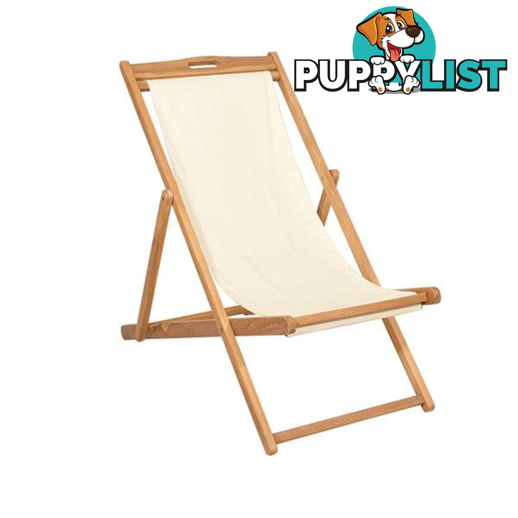 Deck Chair Teak 56 X 105 X 96 Cm - Unbranded - 8718475580966