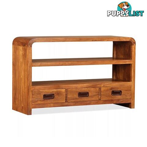 Tv Cabinet 90 X 30 X 55 Cm Solid Wood With Sheesham Finish - Cabinet - 7427005880032