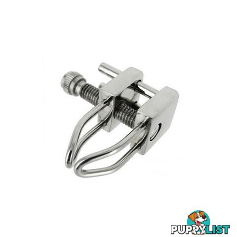 Nose Shackle Stainless Steel Adjustable Nose Clamp Chrome - Adult Toys - 848518003966