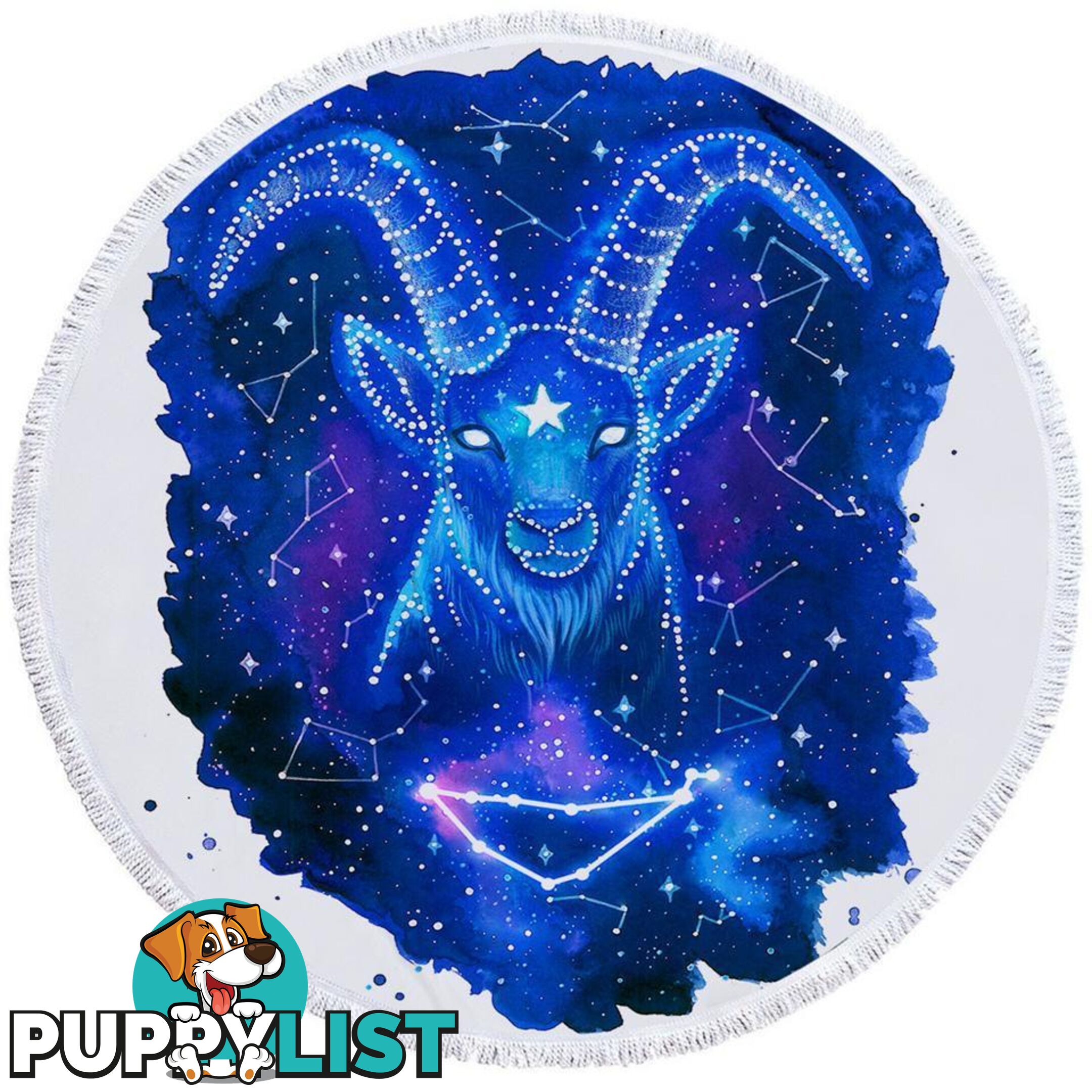 Zodiac Capricorn Beach Towel - Towel - 7427046315654