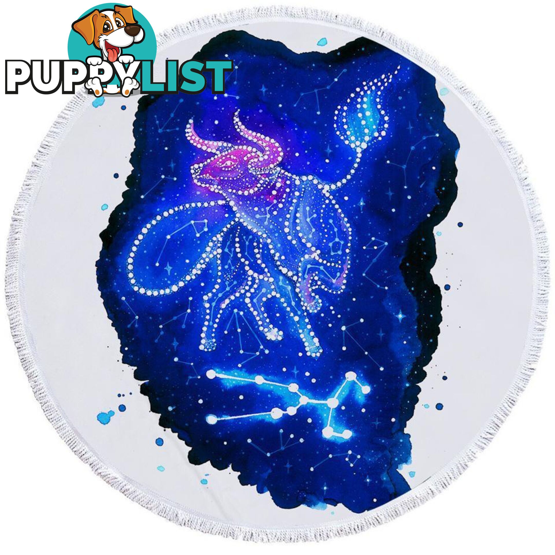 Zodiac Taurus Beach Towel - Towel - 7427046317191