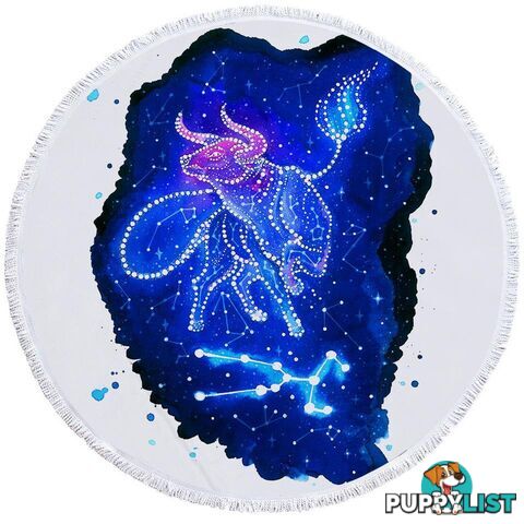 Zodiac Taurus Beach Towel - Towel - 7427046317191