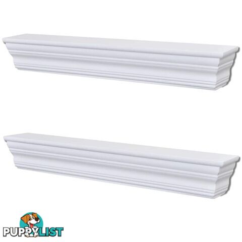 Wall Shelves Aaliyah White 2 Pcs - Unbranded - 9476062041496