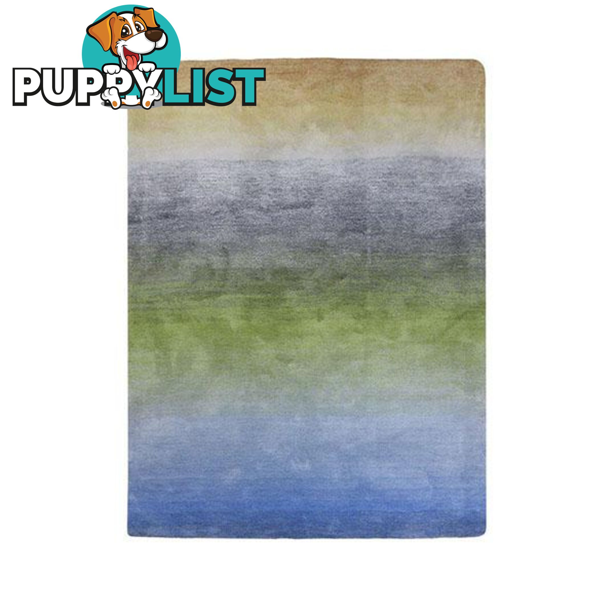 Gradience Green Polyester Shag Rug - Unbranded - 7427046073615