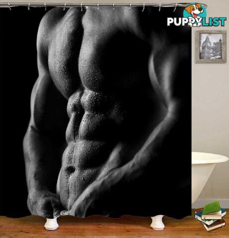 Shirtless Sexy Man Shower Curtain - Curtain - 7427046045247