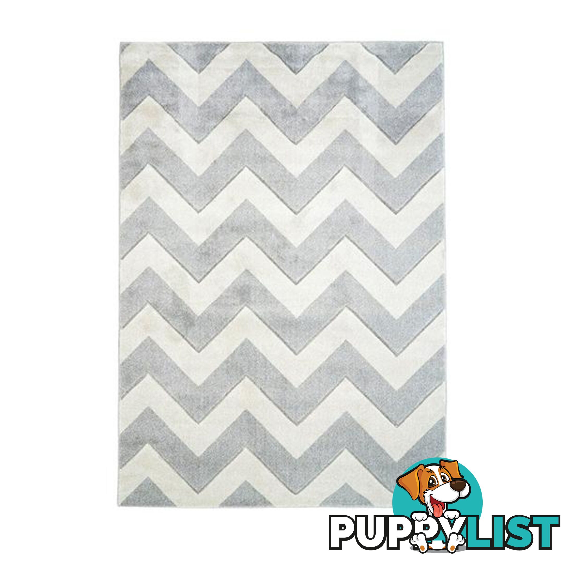 Jasper Chevron Grey White Rug - Unbranded - 7427005889158