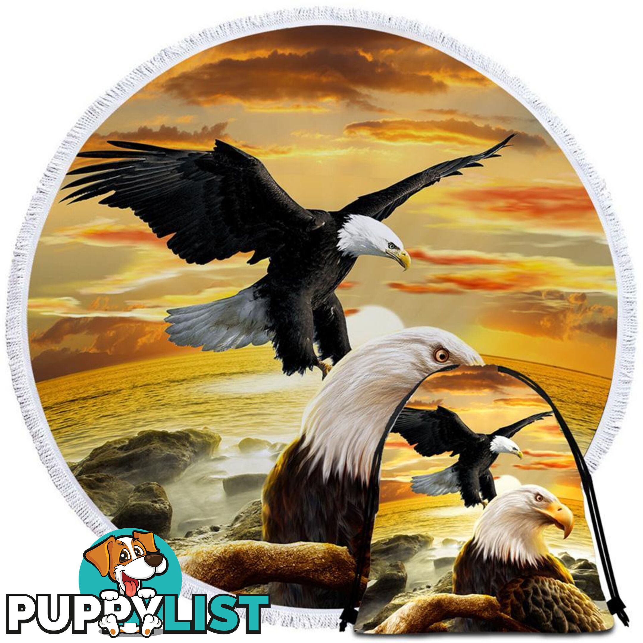 Stunning American Eagle Beach Towel - Towel - 7427046313421