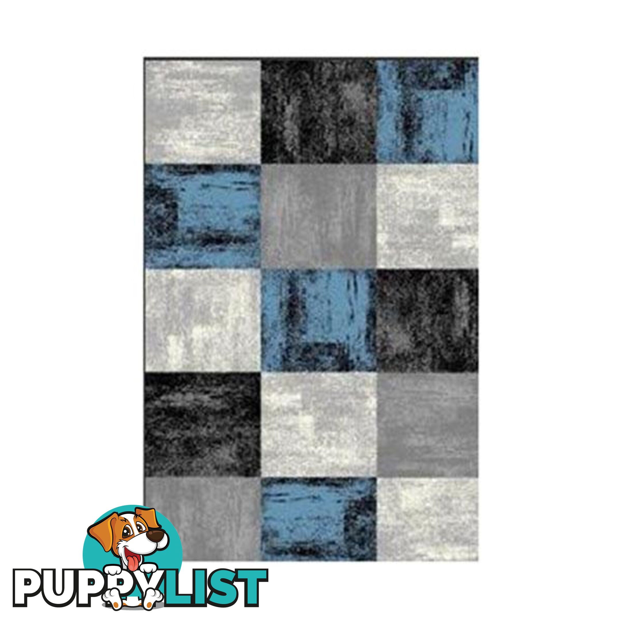 Heat Set Pile Focus Blue Rug 300 X 400 Cm - Unbranded - 787976629229