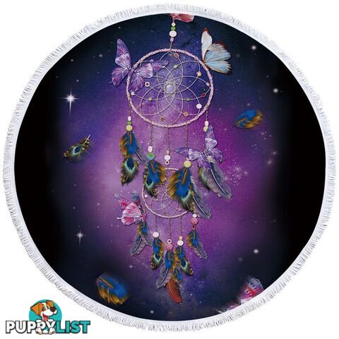 Space Dream Catcher Beach Towel - Towel - 7427046311458