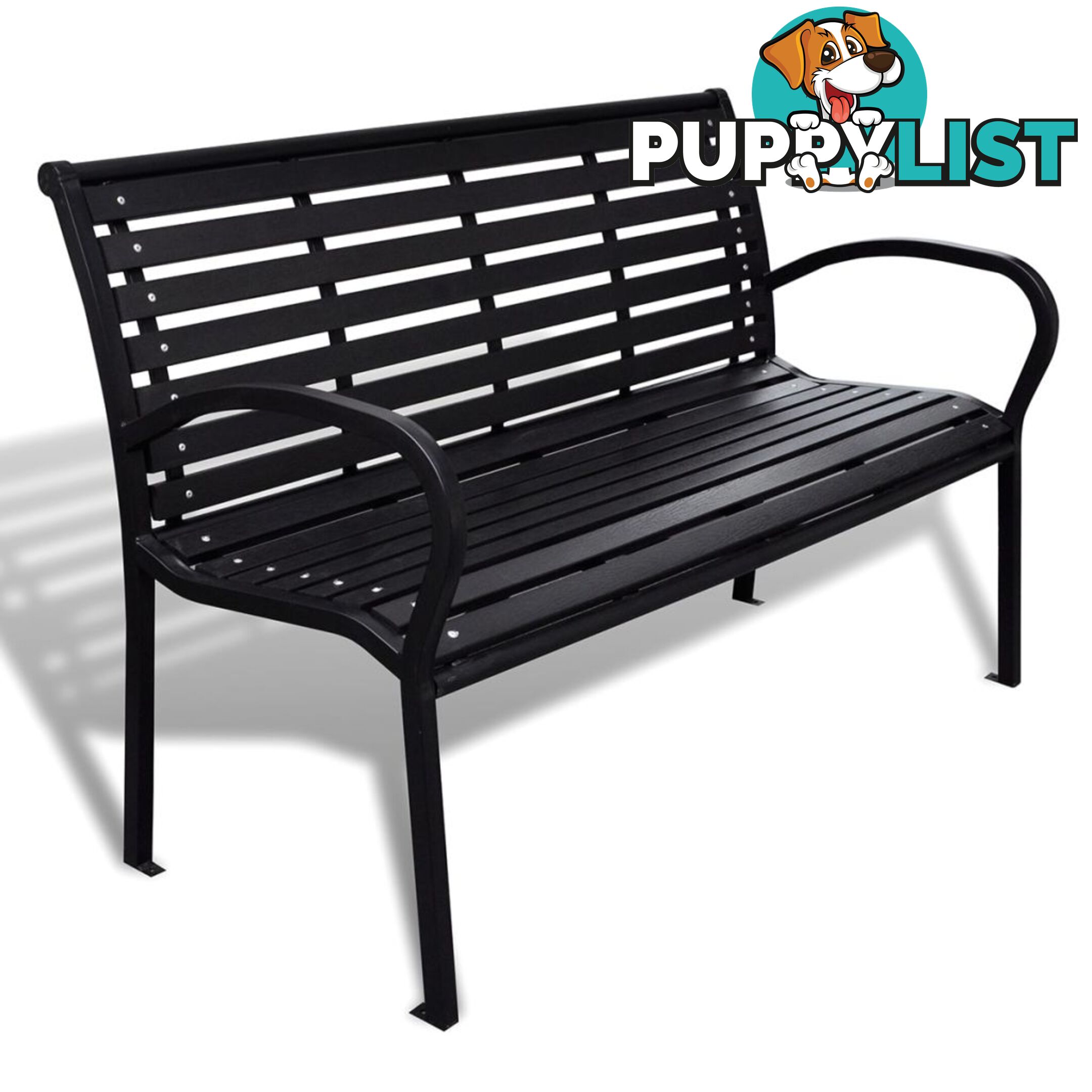 Garden Bench with Steel Frame - Unbranded - 4326500416032