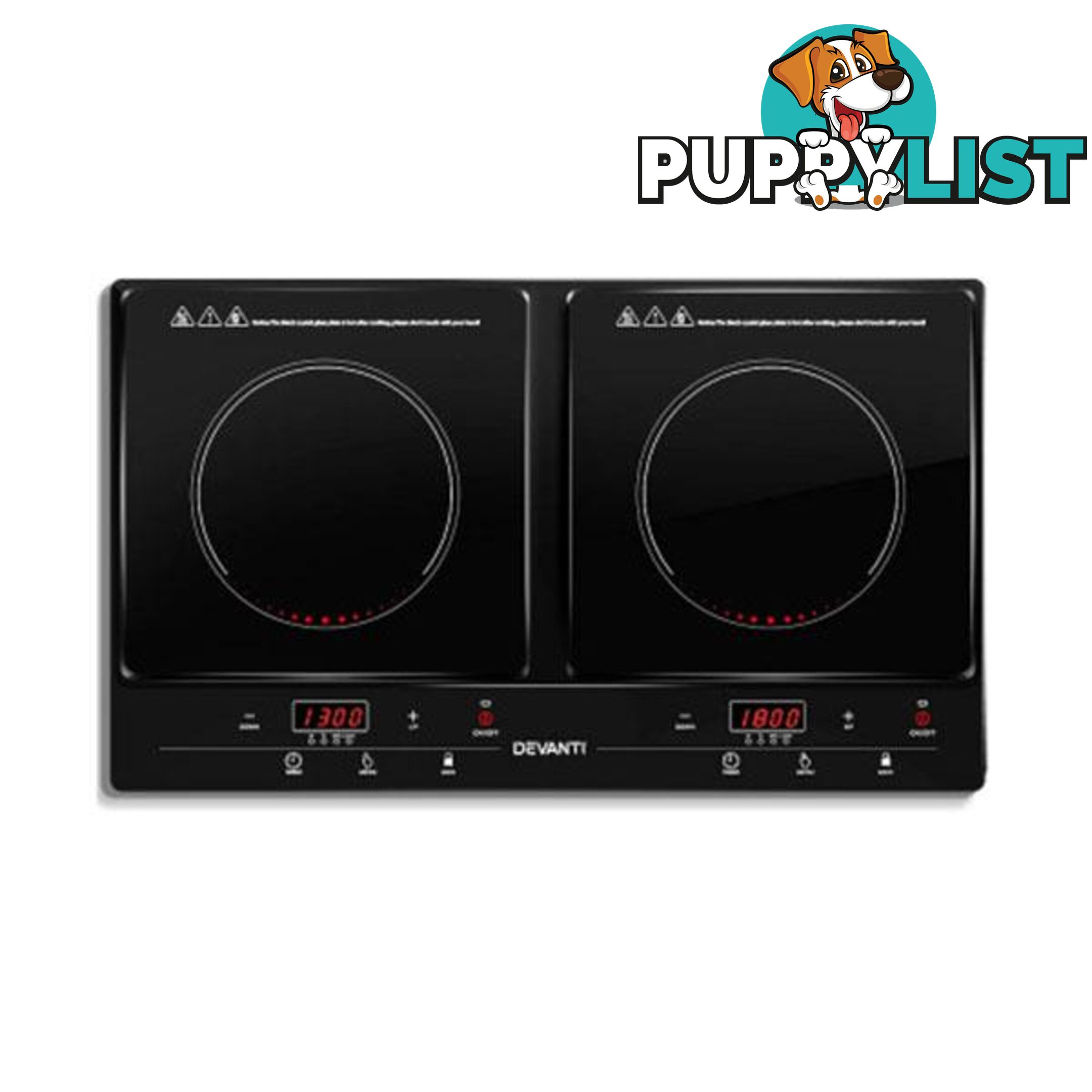 Devanti Ceramic Electric Induction Cook Top Stove Black - Devanti - 7427005869259