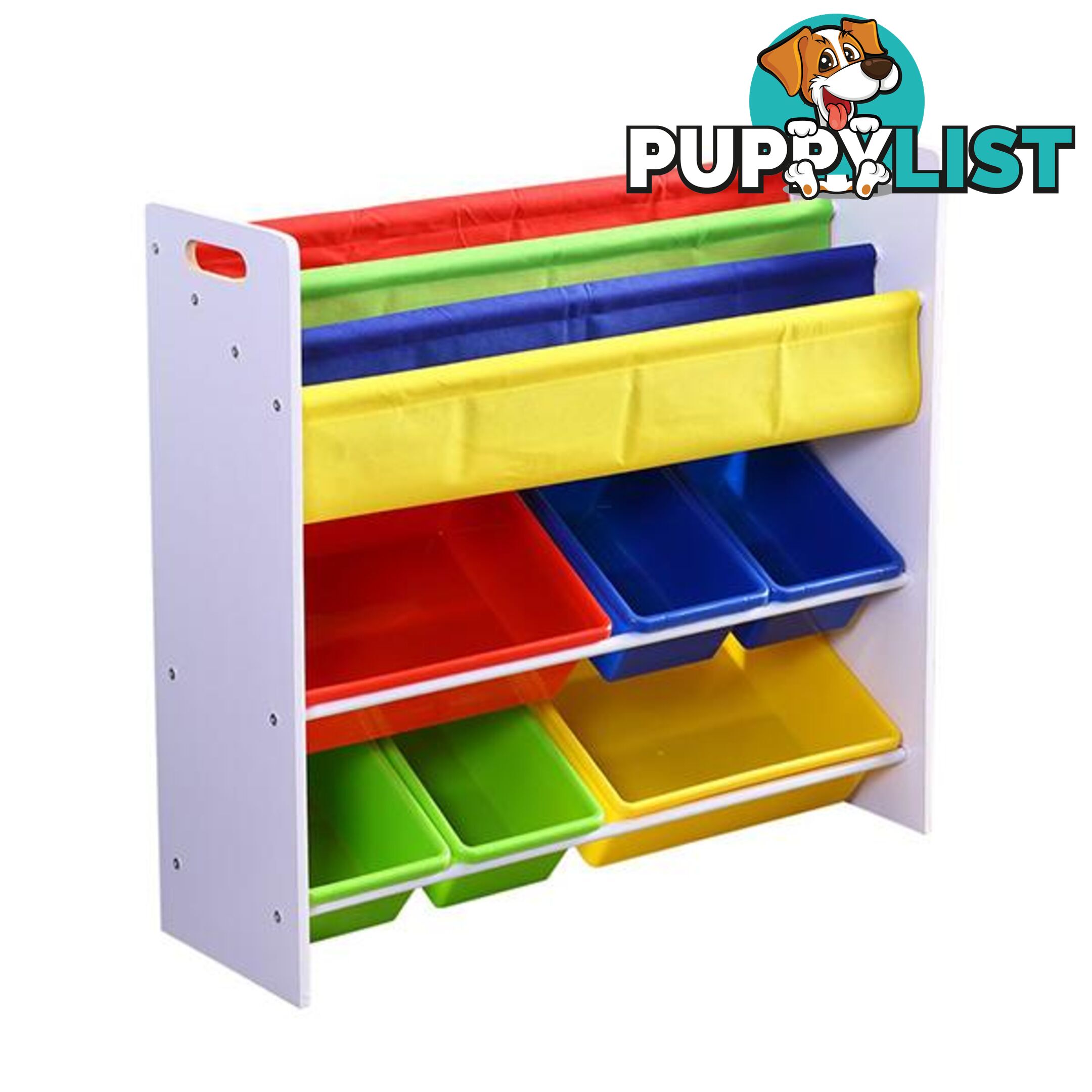 6 Bins Kids Toy Box Bookshelf Organiser Shelf Storage Rack Drawer - Unbranded - 787976570804