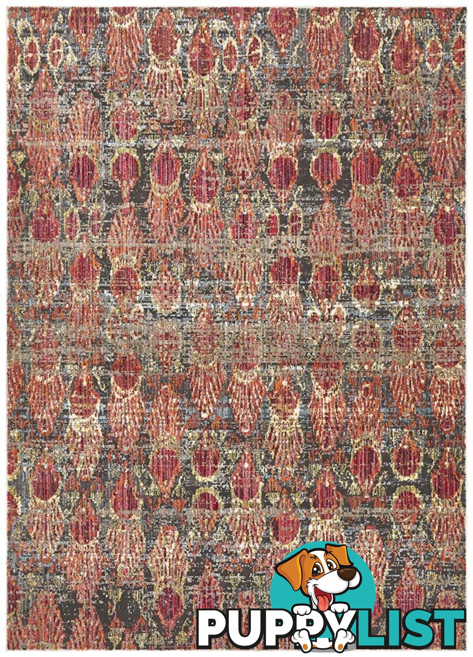 Jezebel Fluid Eclipse Modern Red Rug - Unbranded - 9375321827959