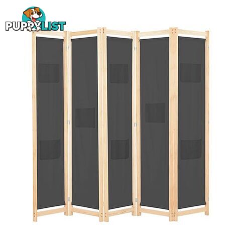 5 Panel Room Divider 200X170X4 Cm Fabric - Unbranded - 787976575960